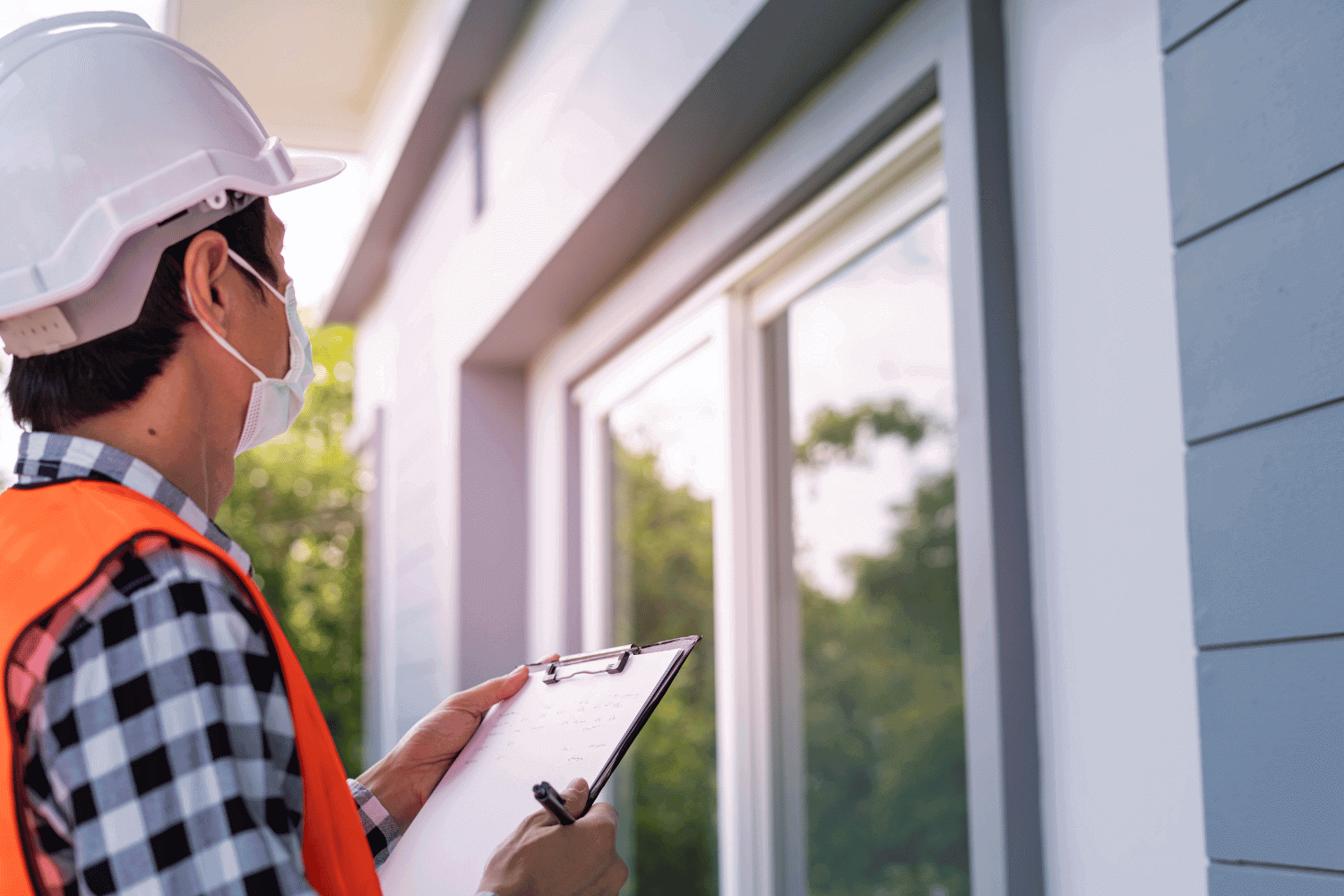 Different types of roof inspections being performed.